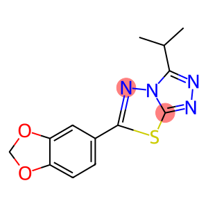 6-(1,3-benzodioxol-5-yl)-3-isopropyl[1,2,4]triazolo[3,4-b][1,3,4]thiadiazole