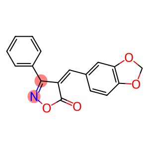 4-(1,3-benzodioxol-5-ylmethylene)-3-phenyl-5(4H)-isoxazolone