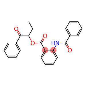 1-benzoylpropyl 2-(benzoylamino)benzoate