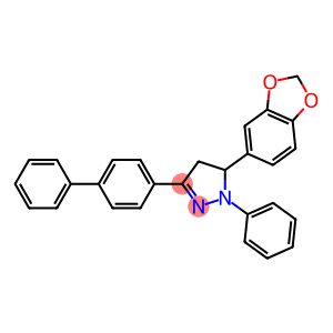 5-(1,3-benzodioxol-5-yl)-3-[1,1'-biphenyl]-4-yl-1-phenyl-4,5-dihydro-1H-pyrazole