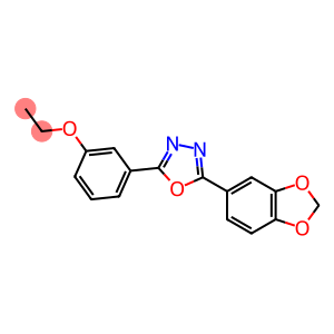 3-[5-(1,3-benzodioxol-5-yl)-1,3,4-oxadiazol-2-yl]phenyl ethyl ether