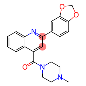 2-(1,3-benzodioxol-5-yl)-4-[(4-methyl-1-piperazinyl)carbonyl]quinoline