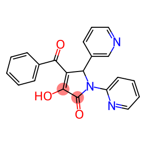 4-benzoyl-3-hydroxy-1-(2-pyridinyl)-5-(3-pyridinyl)-1,5-dihydro-2H-pyrrol-2-one