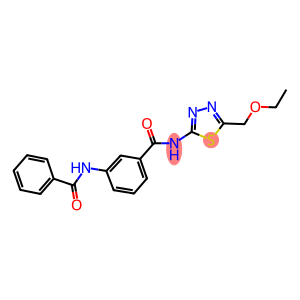 3-(benzoylamino)-N-[5-(ethoxymethyl)-1,3,4-thiadiazol-2-yl]benzamide