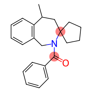 2-benzoyl-5-methyl-2,3,4,5-tetrahydrospiro[1H-2-benzazepine-3,1'-cyclopentane]