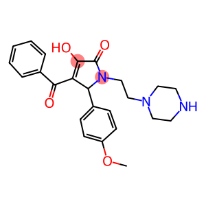 4-benzoyl-3-hydroxy-5-(4-methoxyphenyl)-1-[2-(1-piperazinyl)ethyl]-1,5-dihydro-2H-pyrrol-2-one