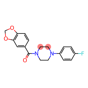 1-(1,3-benzodioxol-5-ylcarbonyl)-4-(4-fluorophenyl)piperazine