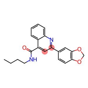 2-(1,3-benzodioxol-5-yl)-N-butyl-4-quinolinecarboxamide