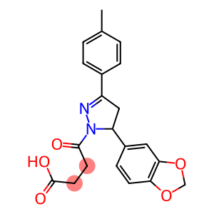 4-[5-(1,3-benzodioxol-5-yl)-3-(4-methylphenyl)-4,5-dihydro-1H-pyrazol-1-yl]-4-oxobutanoic acid