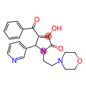 4-benzoyl-3-hydroxy-1-(2-morpholin-4-ylethyl)-5-pyridin-3-yl-1,5-dihydro-2H-pyrrol-2-one