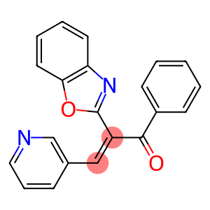 2-(1,3-benzoxazol-2-yl)-1-phenyl-3-(3-pyridinyl)-2-propen-1-one