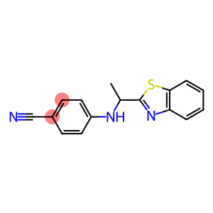 4-{[1-(1,3-benzothiazol-2-yl)ethyl]amino}benzonitrile