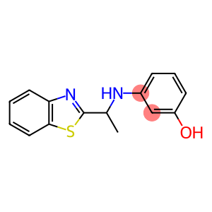 3-{[1-(1,3-benzothiazol-2-yl)ethyl]amino}phenol