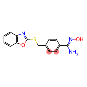 4-[(1,3-benzoxazol-2-ylsulfanyl)methyl]-N'-hydroxybenzene-1-carboximidamide