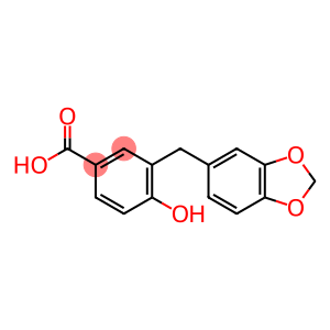 3-(1,3-benzodioxol-5-ylmethyl)-4-hydroxybenzoic acid