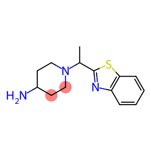 1-[1-(1,3-benzothiazol-2-yl)ethyl]piperidin-4-amine