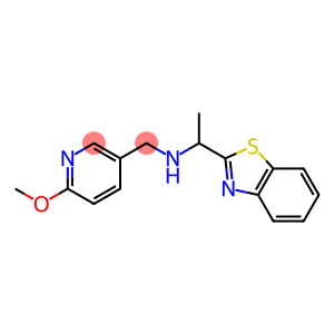 [1-(1,3-benzothiazol-2-yl)ethyl][(6-methoxypyridin-3-yl)methyl]amine