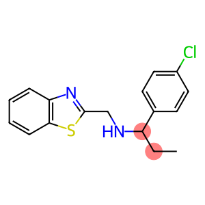 (1,3-benzothiazol-2-ylmethyl)[1-(4-chlorophenyl)propyl]amine