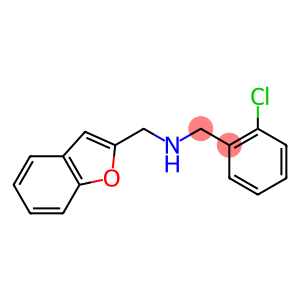 (1-benzofuran-2-ylmethyl)[(2-chlorophenyl)methyl]amine