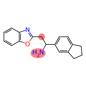 2-(1,3-benzoxazol-2-yl)-1-(2,3-dihydro-1H-inden-5-yl)ethan-1-amine