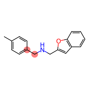 (1-benzofuran-2-ylmethyl)[(4-methylphenyl)methyl]amine