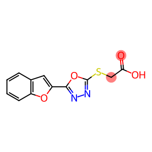 2-{[5-(1-benzofuran-2-yl)-1,3,4-oxadiazol-2-yl]sulfanyl}acetic acid