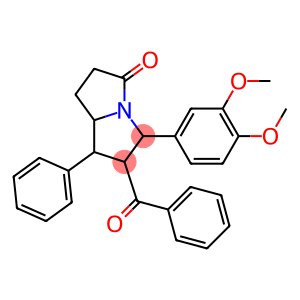 6-benzoyl-5-(3,4-dimethoxyphenyl)-7-phenylhexahydro-3H-pyrrolizin-3-one