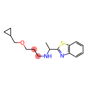 [1-(1,3-benzothiazol-2-yl)ethyl][3-(cyclopropylmethoxy)propyl]amine