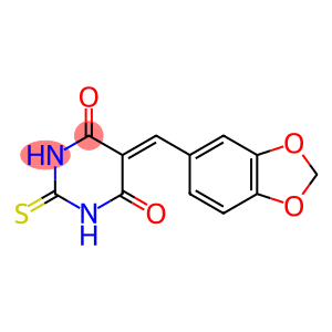 5-(1,3-benzodioxol-5-ylmethylidene)-2-thioxohexahydropyrimidine-4,6-dione