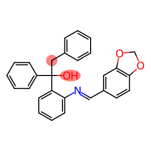 1-{2-[(1,3-benzodioxol-5-ylmethylidene)amino]phenyl}-1,2-diphenylethan-1-ol