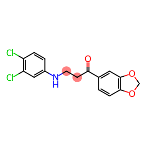 1-(1,3-benzodioxol-5-yl)-3-(3,4-dichloroanilino)-1-propanone