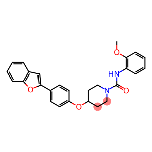 4-[4-(1-BENZOFURAN-2-YL)PHENOXY]-N-(2-METHOXYPHENYL)PIPERIDINE-1-CARBOXAMIDE