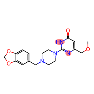 2-[4-(1,3-BENZODIOXOL-5-YLMETHYL)PIPERAZIN-1-YL]-6-(METHOXYMETHYL)PYRIMIDIN-4(3H)-ONE