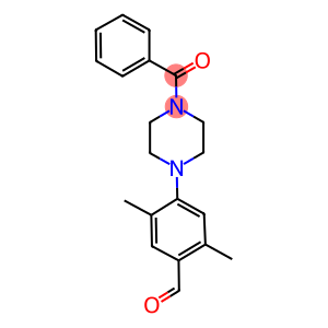 4-(4-BENZOYLPIPERAZIN-1-YL)-2,5-DIMETHYLBENZALDEHYDE