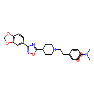 4-(2-(4-[3-(1,3-BENZODIOXOL-5-YL)-1,2,4-OXADIAZOL-5-YL]PIPERIDIN-1-YL)ETHYL)-N,N-DIMETHYLANILINE