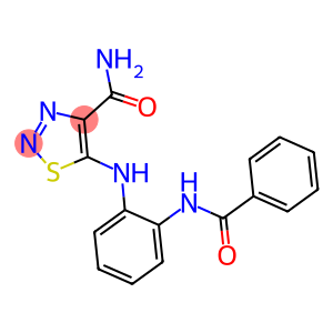 5-{[2-(BENZOYLAMINO)PHENYL]AMINO}-1,2,3-THIADIAZOLE-4-CARBOXAMIDE