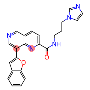 8-(1-BENZOFURAN-2-YL)-N-[3-(1H-IMIDAZOL-1-YL)PROPYL]-1,6-NAPHTHYRIDINE-2-CARBOXAMIDE