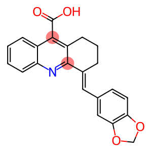 4-BENZO[1,3]DIOXOL-5-YLMETHYLENE-1,2,3,4-TETRAHYDRO-ACRIDINE-9-CARBOXYLIC ACID