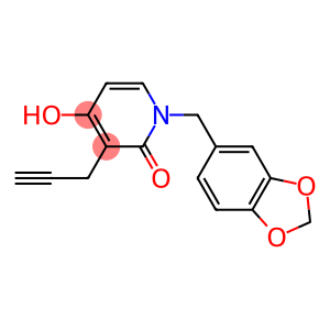 1-(1,3-benzodioxol-5-ylmethyl)-4-hydroxy-3-(2-propynyl)-2(1H)-pyridinone