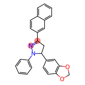 5-(1,3-benzodioxol-5-yl)-3-(2-naphthyl)-1-phenyl-4,5-dihydro-1H-pyrazole