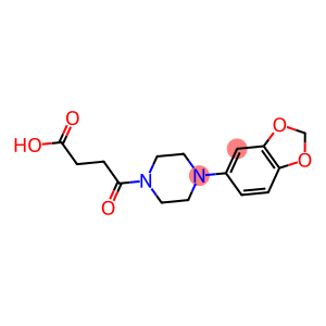 4-[4-(1,3-BENZODIOXOL-5-YL)PIPERAZIN-1-YL]-4-OXOBUTANOIC ACID