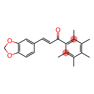 3-(1,3-BENZODIOXOL-5-YL)-1-(2,3,4,5,6-PENTAMETHYLPHENYL)PROP-2-EN-1-ONE