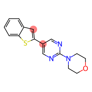 4-[5-(1-BENZOTHIEN-2-YL)PYRIMIDIN-2-YL]MORPHOLINE