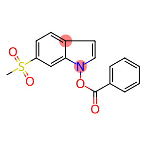 BENZOIC ACID, [6-(METHYLSULPHONYL)INDOL-1-YL] ESTER