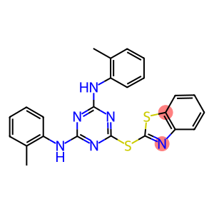 6-(BENZO[D]THIAZOL-2-YLTHIO)-N2,N4-DIO-TOLYL-1,3,5-TRIAZINE-2,4-DIAMINE