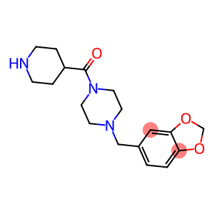 (4-BENZO[1,3]DIOXOL-5-YLMETHYL-PIPERAZIN-1-YL)-PIPERIDIN-4-YL-METHANONE