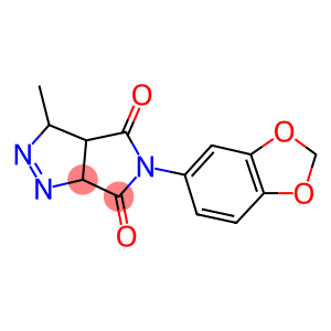 5-(1,3-BENZODIOXOL-5-YL)-3-METHYL-3A,6A-DIHYDROPYRROLO[3,4-C]PYRAZOLE-4,6(3H,5H)-DIONE