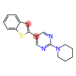 5-(1-BENZOTHIEN-2-YL)-2-PIPERIDIN-1-YLPYRIMIDINE