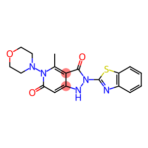 2-(1,3-BENZOTHIAZOL-2-YL)-4-METHYL-5-MORPHOLIN-4-YL-1H-PYRAZOLO[4,3-C]PYRIDINE-3,6(2H,5H)-DIONE