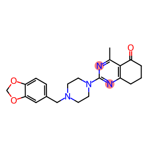 2-(4-(BENZO[D][1,3]DIOXOL-5-YLMETHYL)PIPERAZIN-1-YL)-4-METHYL-7,8-DIHYDROQUINAZOLIN-5(6H)-ONE